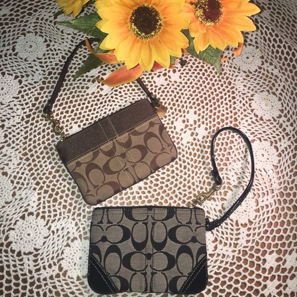 Coach Handbags - (2) Coach Wristlets